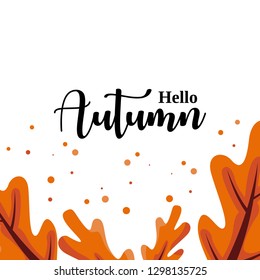 Hello Autumn Background Illustration
