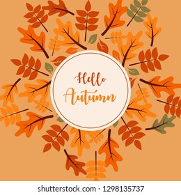 Hello Autumn Background Illustration