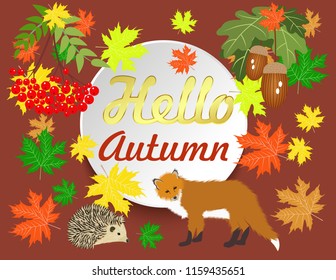 Hello autumn banner