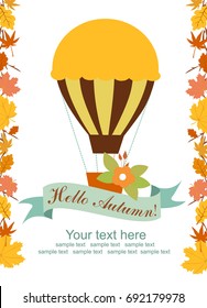 Hello autumn card