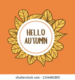 Hello autumn decoration