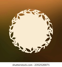 Hello autumn hello fall sale square design with leaves space for text space for copy blurred background