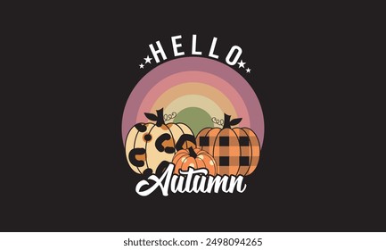 
Hello Otoño Sublimación Diseño de camiseta