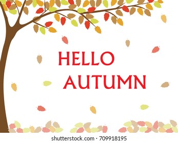 Hello autumn fall writing