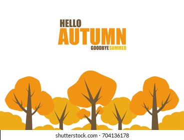 Hello autumn goodbye summer 