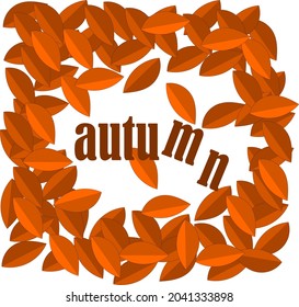 Hello autumn, autumn leaves flat, colored leaves isolated set, autumn elements, autumn banner, vector illustration