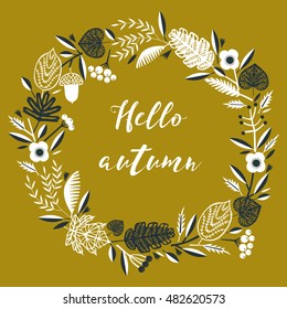 Hello Autumn. Print Design