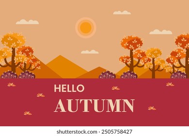 hello autumn special background template