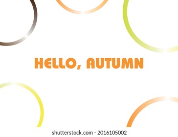 Hallo Herbst Text Poster von September.