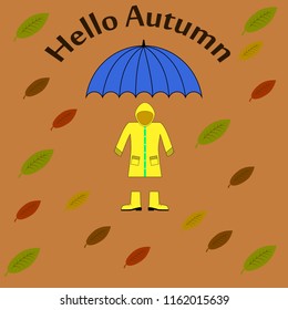 Hello autumn vector illustration