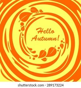 Hello Autumn. Vector Illustration