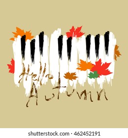 Hello Autumn vector illustration
