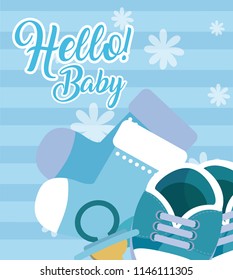 Hello baby card