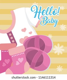 Hello baby card