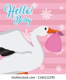 Hello baby card