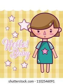 Hello baby cute card