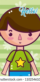 Hello baby cute card