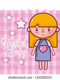Hello baby cute card