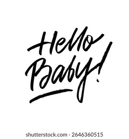 Hello Baby Um Design de Saudação Divertido e Encantador Celebrando Novos Chegados em Estilo