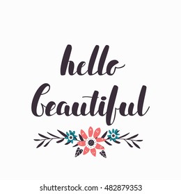 Hello beautiful card