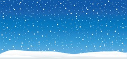 Hello Blue Winter Landscape. Snowy Symbol. Vector Snowdrifts, Falling Snowflake. Merry Christmas And Happy New Year, Xmas Time. Shining Snowfall Or Snowball, Balls.  Let It Snow, Holiday Idea.