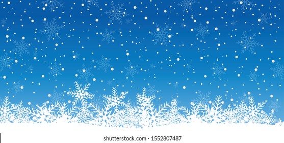 Hello Blue winter landscape snowy funny Snowmen snowman Vector snowdrifts falling falling snowflake snowflakes Merry Christmas Happy New Year xmas Shining snowfall snowball balls december let it snow