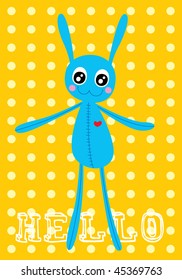hello bunny greeting