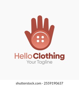 Hello Clothing Logo Design Template. Good for Business, Agency, Community and Organization.