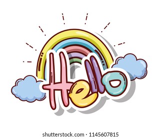 Hello cute card
