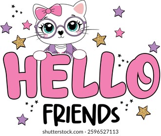hello cute  girl cat love