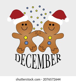 hola osos de diciembre con gorro de Navidad