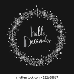 Hello December. Print Design