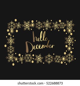 Hello December. Print Design