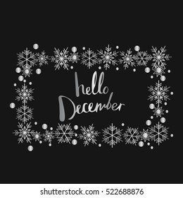 Hello December. Print Design