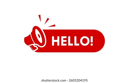 Hello design logo template illustration