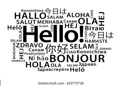 Hello In Different Languages Design