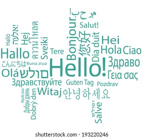 Hello, different languages. Vector.