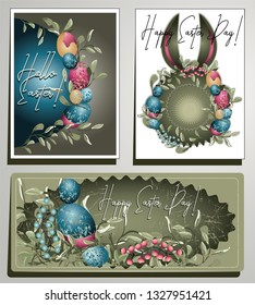 Hello Easter greeting cards