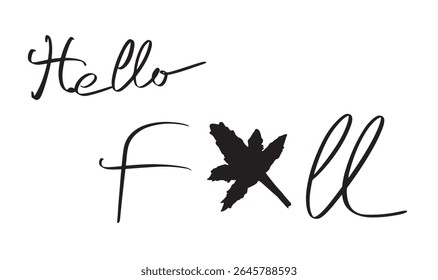 Hello fall maple object icon hello fall maple draw black color object icon outono estação tempo folha design setembro outubro novembro mês árvore flora flor feriado cartão papel de parede outono