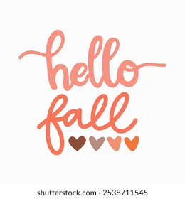 Hello Fall, Fall Sign, Autumn, Pumpkins, Fall List, Cut File, Commercial Use, Digital File, Vector Files for Cricut