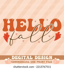 hello fall,t shirt design,vector file.