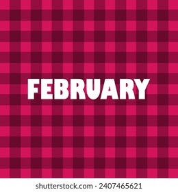 Hello February vector. Welcome February vector.
