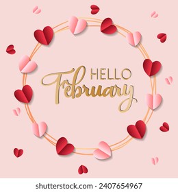 Hello February vector. Welcome February vector.