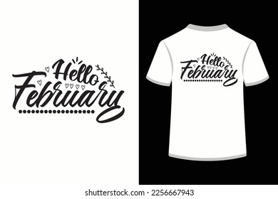 Hello February.This is an editable EPS file.