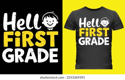 hello first grade t shirt design - Deals On first grade shirt kid.