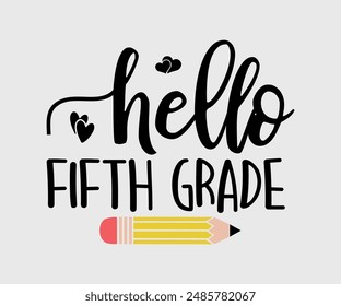 Hello First, Second, Third, Fourth, Fifth, Sixth Grade, Teacher Gift ,First Day Of School ,Kids Back To School T shirt, Gaming School T shirt