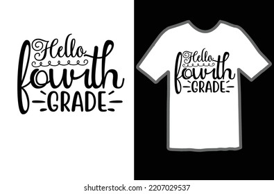 Hello fourth grade svg design