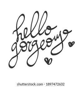 Hola magnífico afiche o diseño de impresión con letras. Diseño de palabras, letras. Diseño minimalista. Diseño de afiches y tarjetas. Muros de arte, decoración de paredes. 