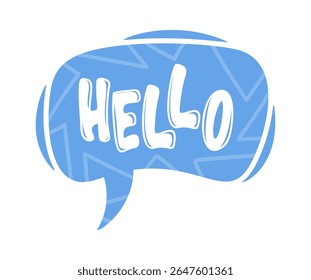Hello greeting speech bubble cartoon - Powered by Shutterstock - Get 15% off with code: PIKWIZARD15