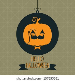 Hello Halloween Pumpkin
